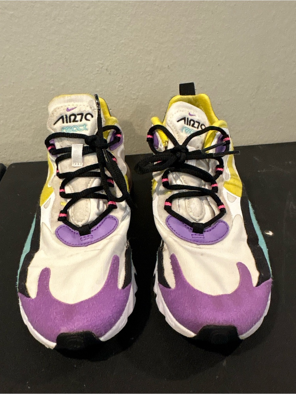 Nike Air Max 270 React Shoes Multicolor 2019 AT6174-101 Sneakers Women Size 6.5 - Picture 6 of 11